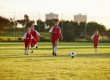 Kids playing soccer