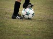 foot on a football
