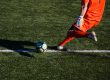 Boy playing football
